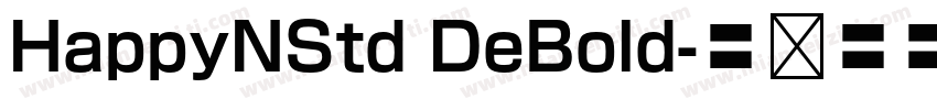HappyNStd DeBold字体转换